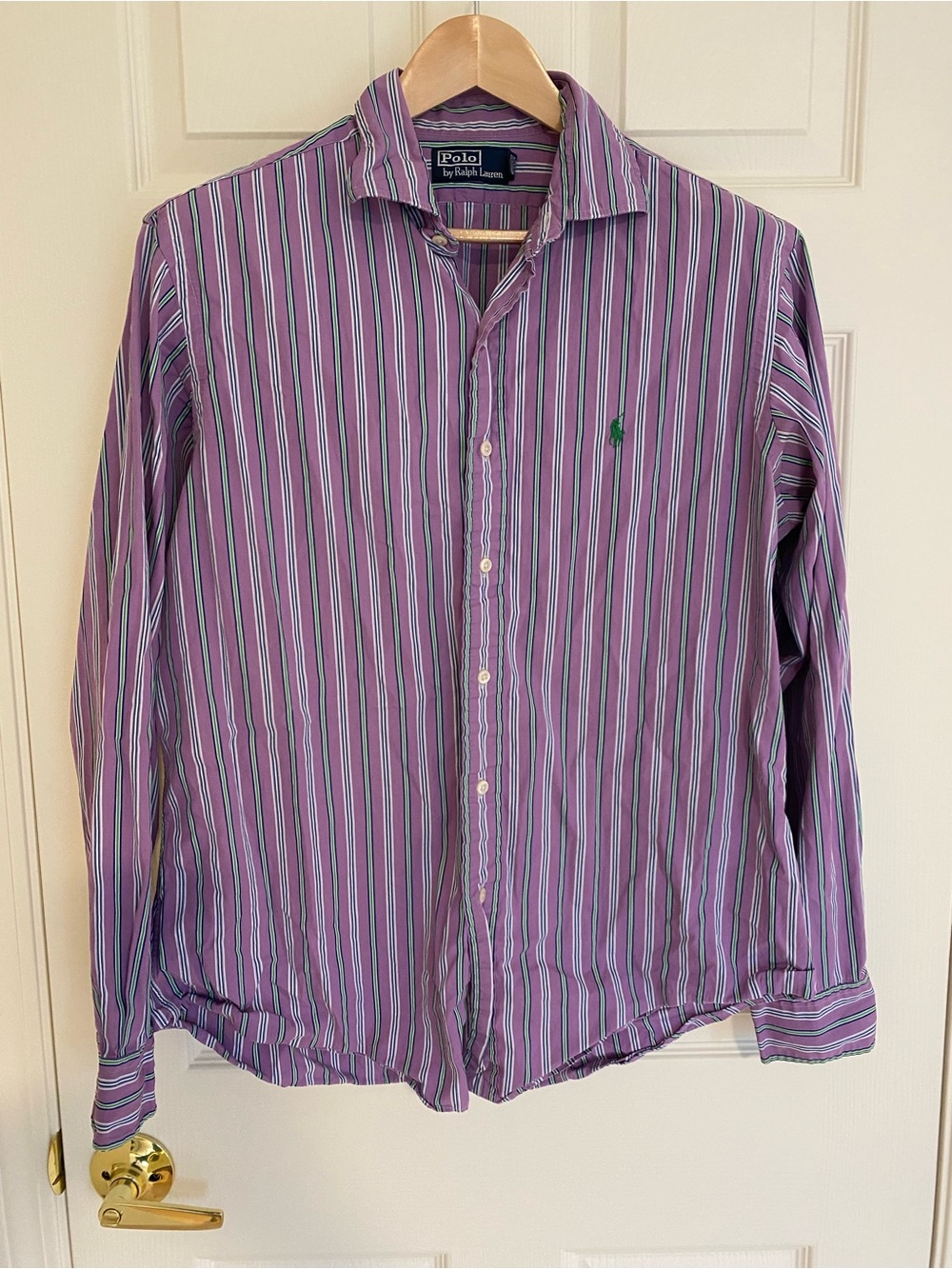 Polo by Ralph Lauren Purple Striped Button-Down Shirt
